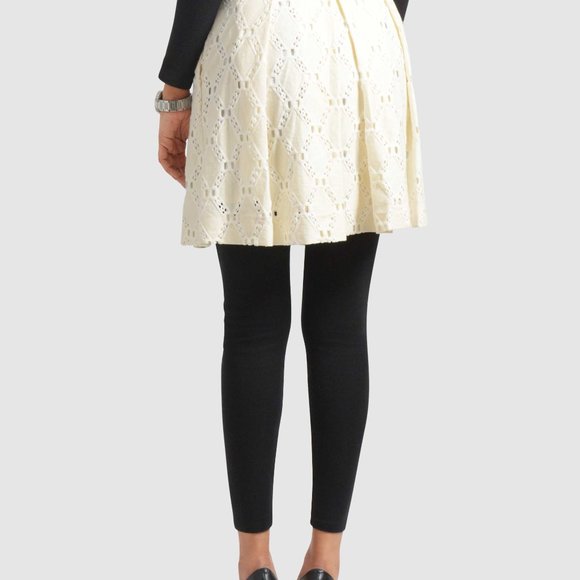 OLGYN Women’s Off-White Lace Mini Skirt - Picture 2 of 3